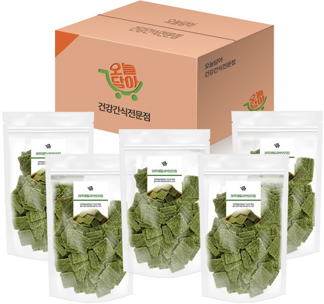 오늘담아 새싹보리 메밀칩 여주 건강한간식 당뇨환자 과자, 170g, 5개