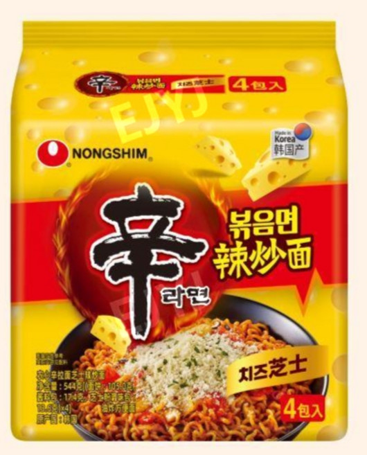 농심 신라면 매콤 스파이시 치즈 볶음면 봉지라면, 1개