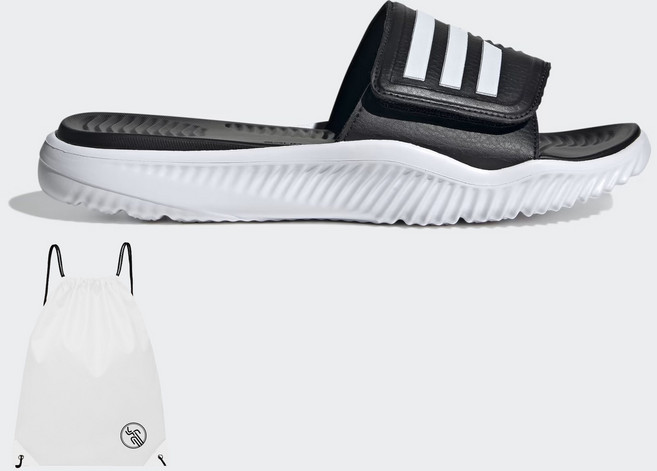 아디다스 알파바운스2.0 슬리퍼 검흰 (PGN짐쌕가방 지급)