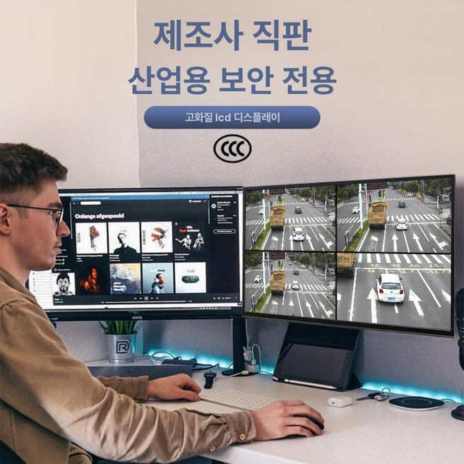 42인치모니터 모니터 4K 스탠드 FHD LED, 60인치 울트라 HD 모니터, 1cm