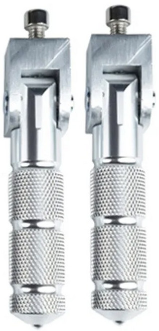 전기 자동차 모페드 페달 스쿠터 오토바이 모토크로스 받침대, 은