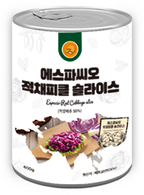 에스파씨오 적채피클 슬라이스 400g, 단품, 단품