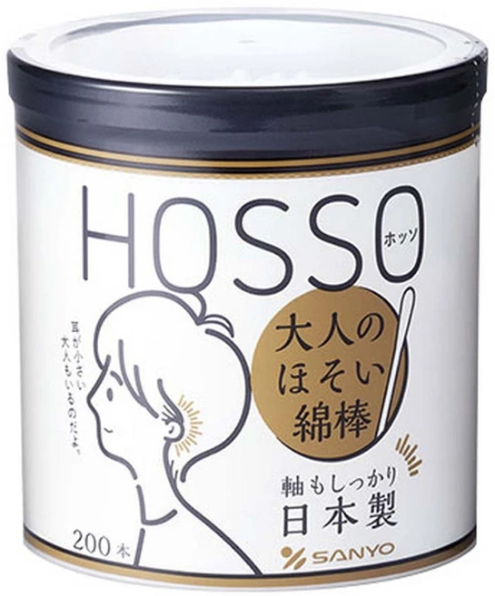 SANYO 홋소 어른을 위한 얇은 면봉, 1개, 200개입 - 쿠팡