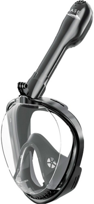 메이스 김서림방지 풀페이스 스노쿨링 마스크, 블랙