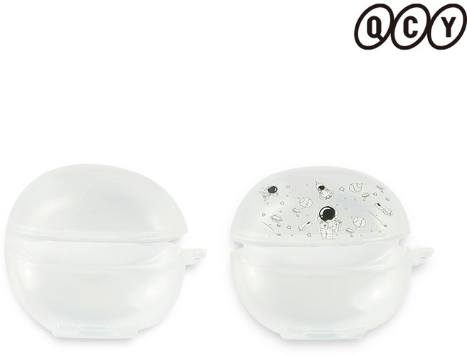 QCY HT08 Hires 실리콘케이스 멜로버즈 프로 / 플러스 보관케이스, 완전투명, 1개