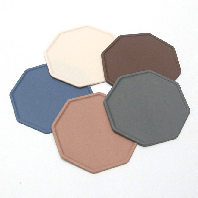 팔각형 실리콘 먹이 받침 그릇 애완 달팽이 접시 - 5종, 블루, 팔각형 먹이 받침, 1개