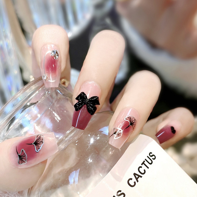 뷰티 네일팁 셀프 네일 아트 웨딩 붙이는 네일팁 인조손톱 18종 24Px2 48p 1st, 15네일팁 x 2개