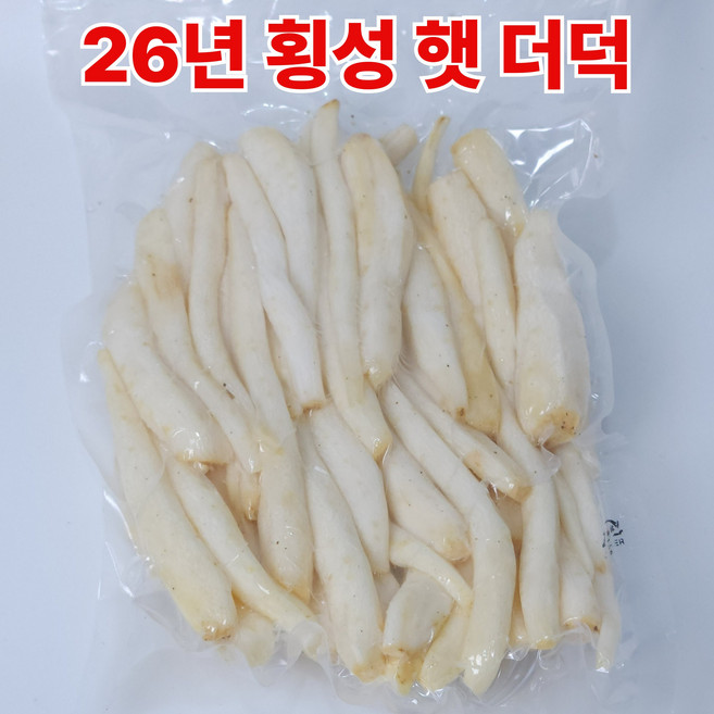 8위 - [산지직송] 국산 더덕 강원도 횡성더덕, 1박스, 300g 손질깐더덕