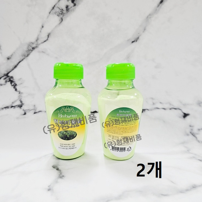 (형제)허바롬 허브미용염 허브향 가정용 사우나업소용 미용소금, 2개, 230g