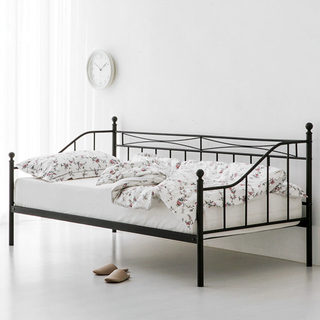 마켓비 MOLDE 데이베드 확장형 침대 80200 KS1016BD, 매트블랙 4599.3170