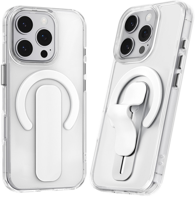 AITEWO 아이폰 갤럭시 맥세이프 휴대폰 케이스 투명 그립 홀더 스크래치 방지 충격 흡수 변색 방지