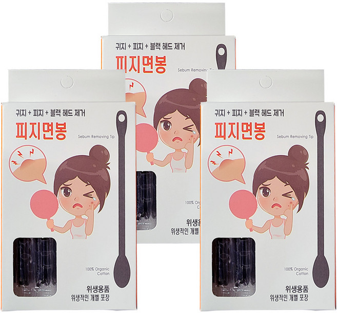 풍성 플러스 피지면봉 30p 개별포장 국내산, 30개입, 3개