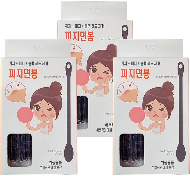 풍성 플러스 피지면봉 30p 개별포장 국내산, 30개입, 3개 - 쿠팡