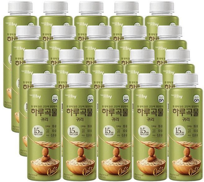 HY 한국야쿠르트 잇츠온 하루곡물 귀리 40gX20개, 40g, 20개