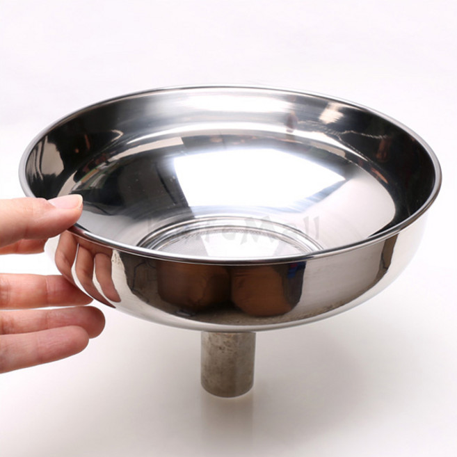 국산 올스텐 거름망 깔때기 大 /분리되는깔때기/오일여과기/위생깔때기 단품, 1개