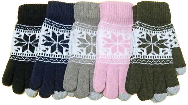 더나은 (1+1) 눈꽃 스마트폰 터치장갑