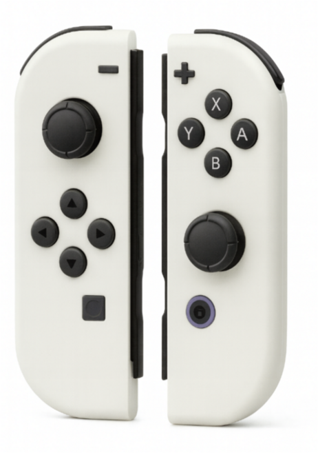닌텐도 스위치 및 OLED 호환 조이콘, 화이트+화이트, 1세트, HS-SW506