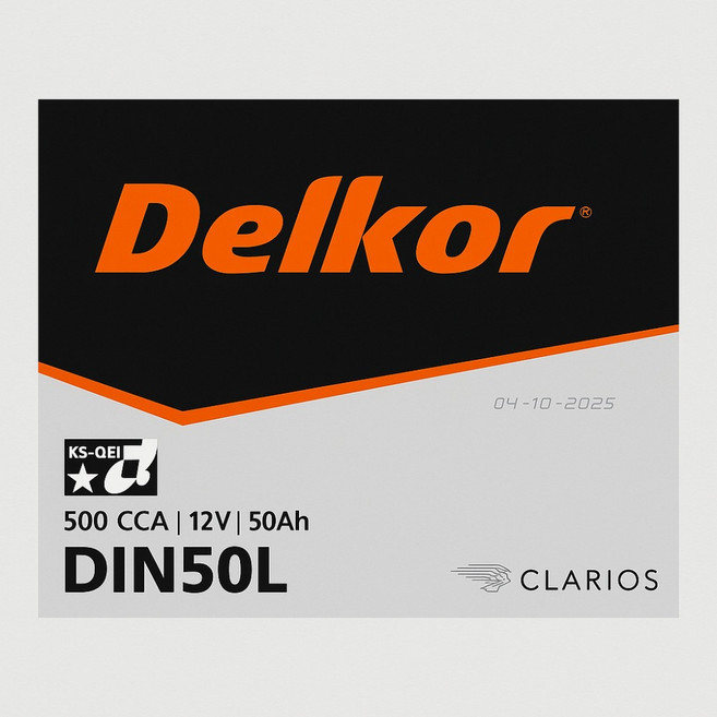 델코 DIN50L 자동차 차량용 배터리 더넥스트스파크 니로 베뉴 공구 무료 대여 폐전지반납, 1개, 공구 대여O / 기존배터리 반납