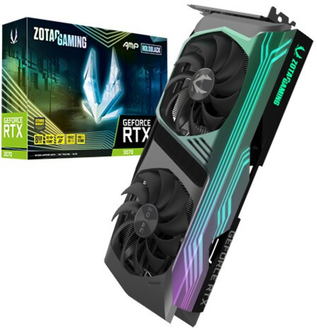 ZOTAC GAMING 지포스 RTX 3070 AMP Holo Black D6 8GB 중고 풍뎅이 2팬