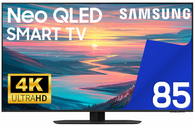 삼성 TV 85QN90 네오 QLED 4K 214cm(85인치) 미니LED 스마트 티비 유튜브 넷플릭스 디즈니 미러링, 방문설치, 벽걸이형, 85인치