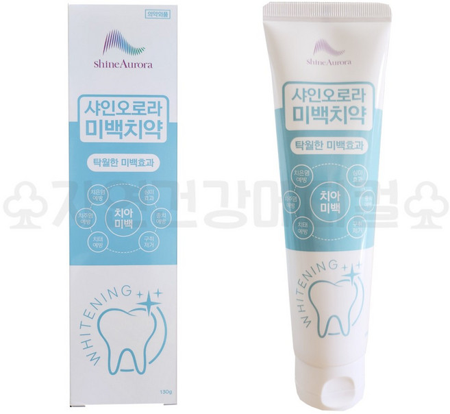 샤인오로라 미백치약 130g 탁월한 미백효과, 1개, 130ml