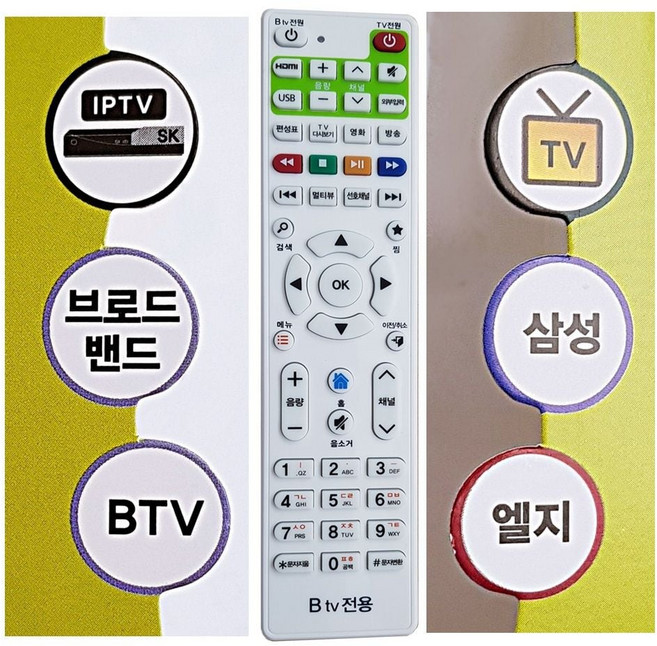 COMBO-3020SK셋톱전용 Btv리모컨 리모콘 lys+4800EB, 1개
