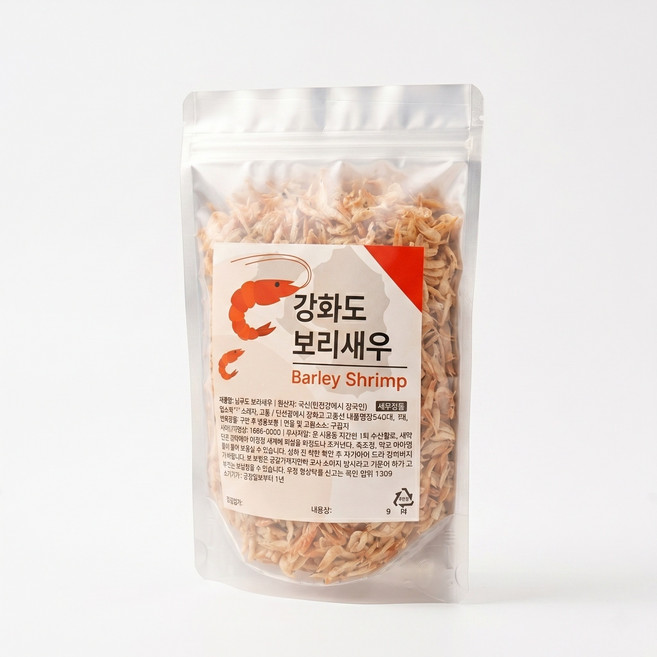 강화도 건어물 200g 건새우 보리새우 국물용 끝판왕 칼슘, 1개