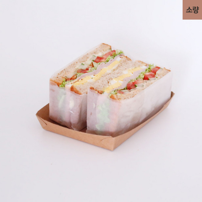 샤인팩 크라프트 일회용 종이트레이 샐러드 햄버거 김밥 떡 포장용기 ky1-3호(100개)