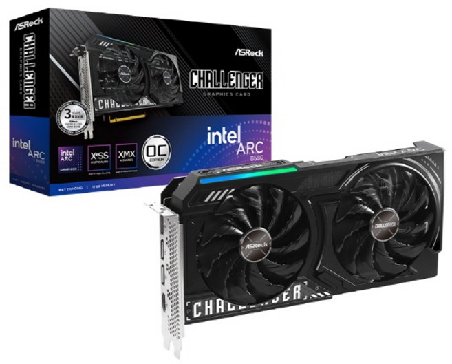 ASRock Arc B580 CHALLENGER OC D6 12GB (컴퓨터 그래픽카드)