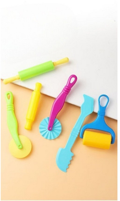 클레이 도구 세트 6종 점토 놀이세트, 혼합, 1세트