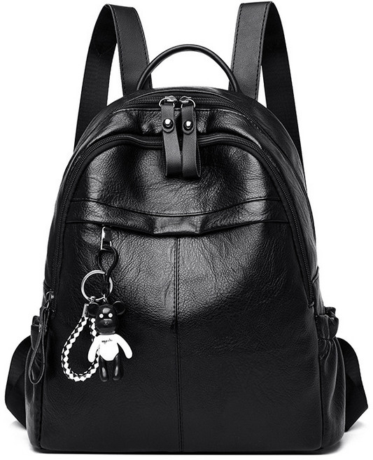 리치모리 캐주얼 데일리 가죽 백팩