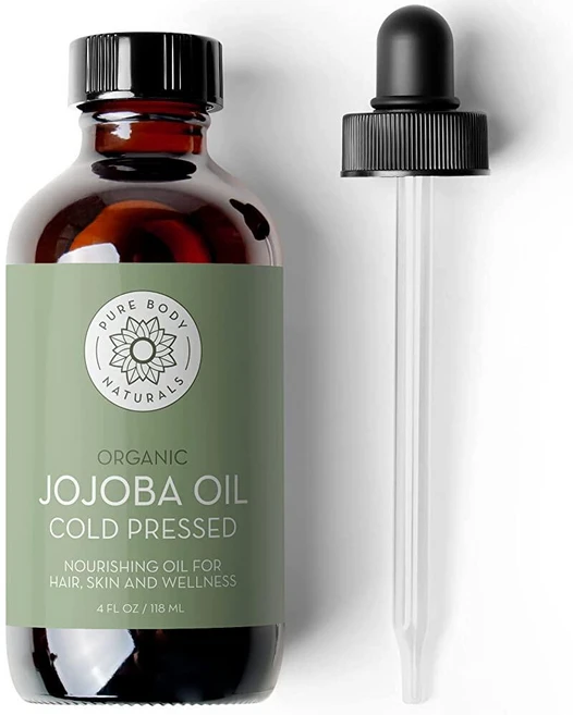Pure Body Naturals 유기농 호호바 오일 118ml(4액량 온스) - 피부 얼굴 손톱 및 모발 성장을 위한 100% 순수 유기농 냉압착 호호바 오일 - 에 - 쿠팡