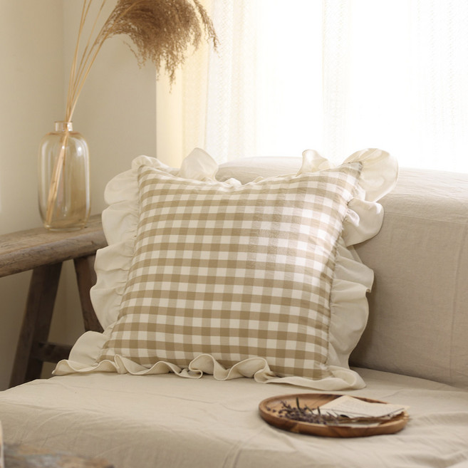 앨리스 프릴 쇼파 쿠션 거실 쿠션커버 4color