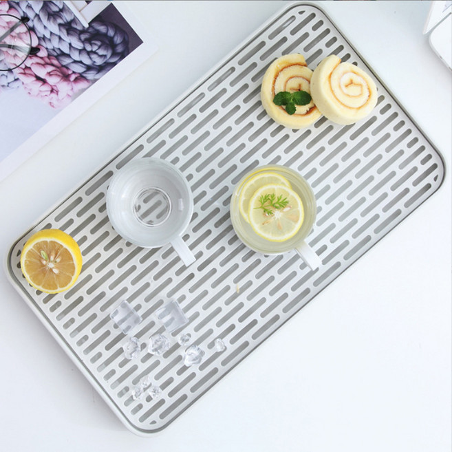 데일리공감 물빠짐 식기 건조 트레이 욕실트레이 다용도수납트레이 컵 그릇 식기 건조, 1개