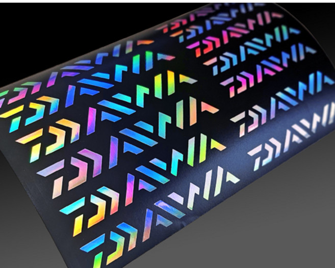 커팅 다이와 스티커 로고 홀로그램 낚시 스티커 13종 세트 방수, 메탈로즈골드