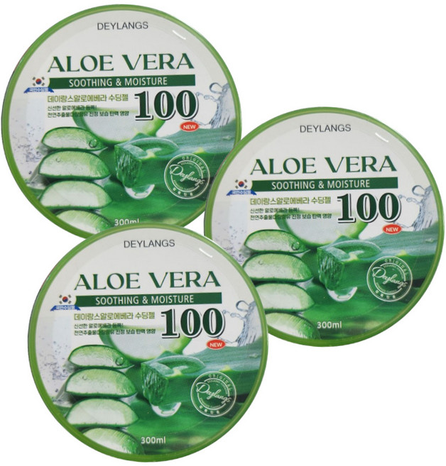 은율 알로에 베라 젤300ml / 진정 / 보습 / 수딩젤, 300ml, 3개