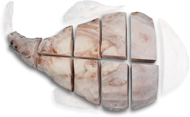 [해피수산] 손질아귀 냉동아귀 (절단 원물) 5미 9kg 업소용, 절단 O, 1개