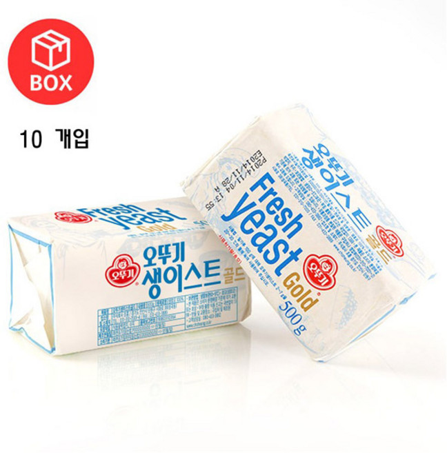 오뚜기 생이스트 골드 500g (아이스박스포장) 국산, 10개