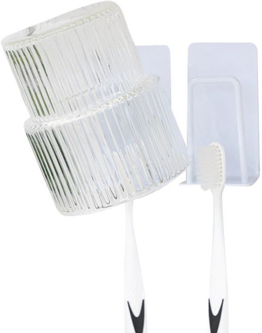 [비다하우스] 3M 접착식 스텐 욕실정리용품 수건건이 칫솔걸이, 7.스텐수세미걸이-화이트, 1개