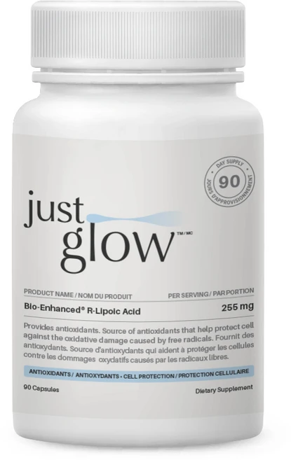 저스트글로우 BioEnhanced 알리포산 R-리포익 애시드 255mg, 1개, 90정 - 쿠팡