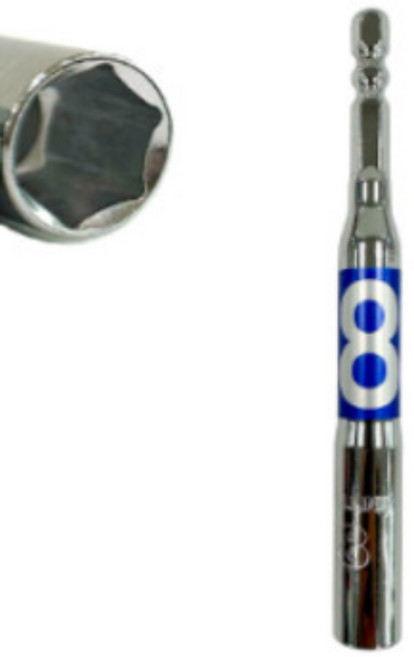 롱비트소켓 8mm 육각 임팩 드라이버 복스 아시바 롱복스알 임팩드릴, 1개