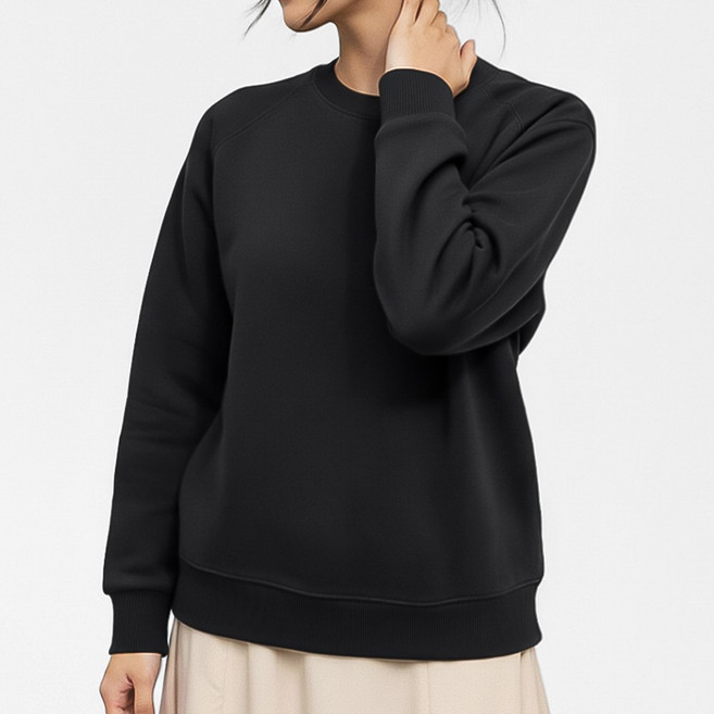 루크 남녀공용 데일리 맨투맨 남성 기본 무지 편안한 환절기 긴팔티 여성 베이직 탄탄한 시보리 간절기 면티 캐주얼 시밀러룩 티셔츠