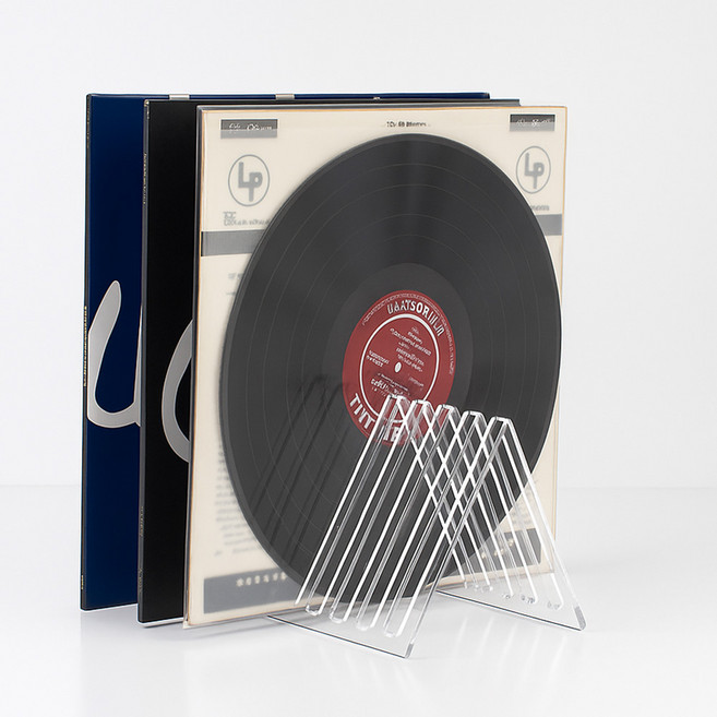 [9장 보관] 스튜디오투명 LP판 수납 거치대, 1개, 투명