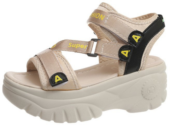 에쥬아 샌들 여성 샌들 통굽 샌들 웨지 샌들 스포츠 샌들