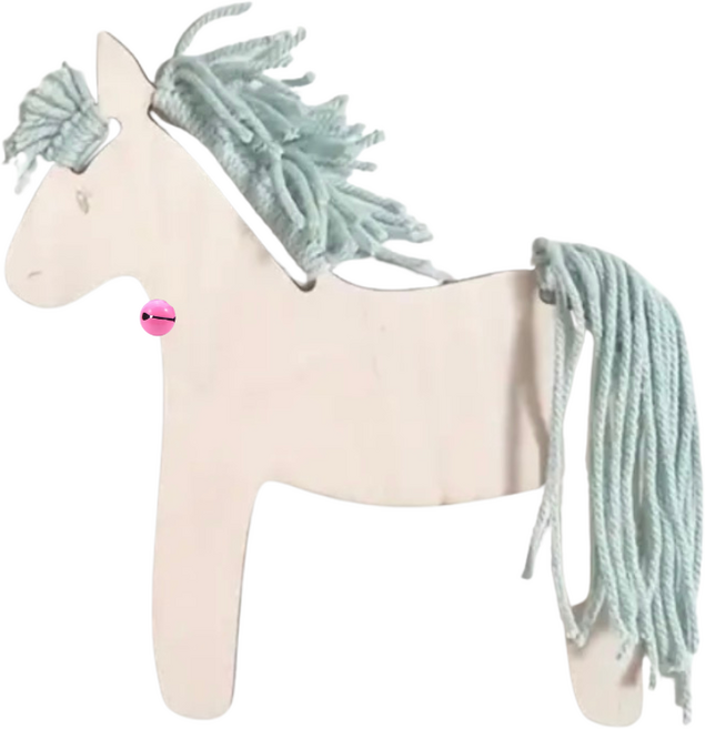 LABU 말 만들기 붉은말 새해만들기 어린이집 유치원 DIY 만들기, 10개, 우드