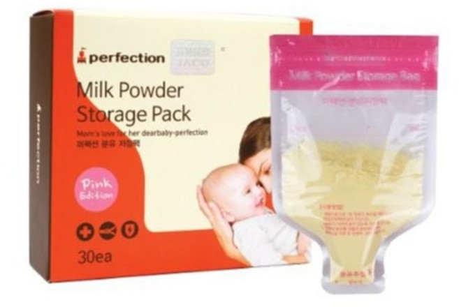 퍼펙션 분유저장팩 핑크 30매, 1개