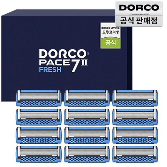도루코 면도날세트 (12입)+면도기 증정, 단일, 페이스7투 프레쉬