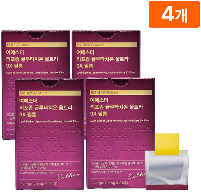 여에스더 리포좀 글루타치온 울트라 9X 필름 370MGX42매, 21회분, 1개