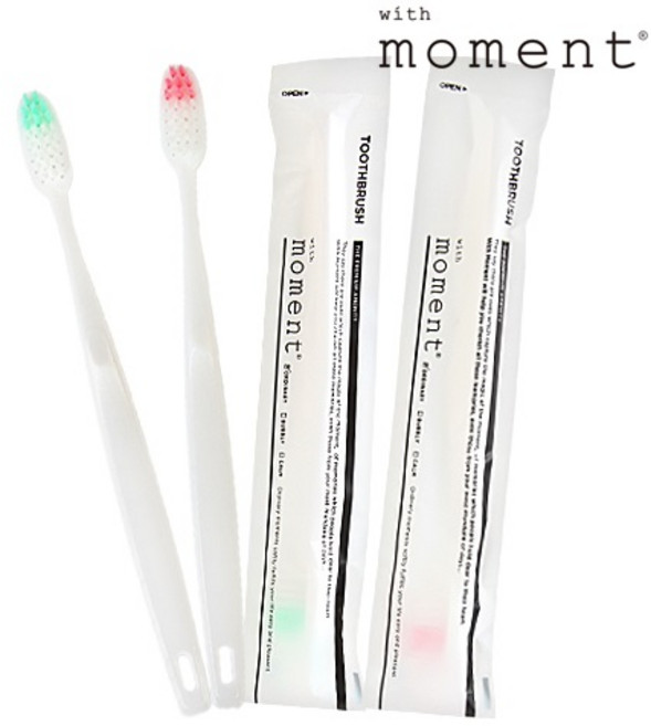 일회용 칫솔 미세모 호텔 모텔 관공서 여행용 손님 실속형 대용량 합지포장 랜덤색상 100개