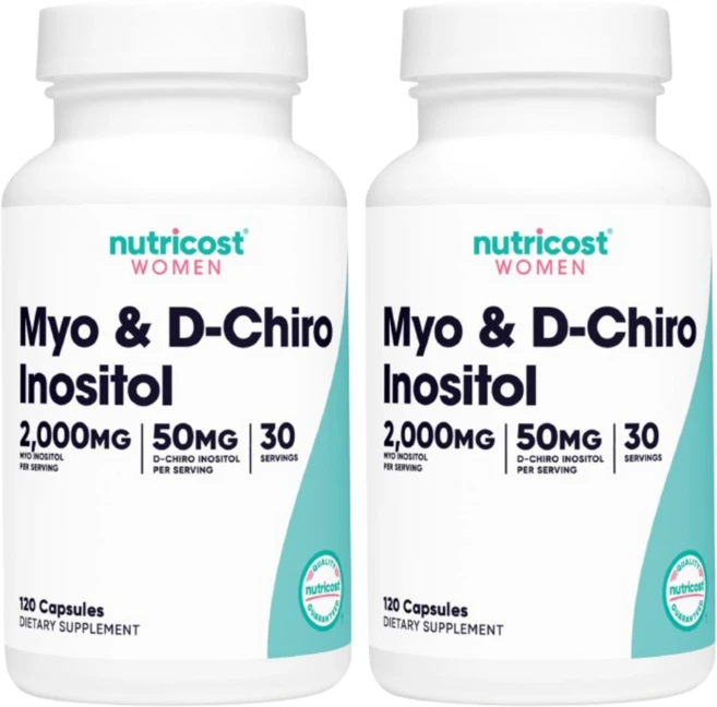 Nutricost 여성 미오 및 d-카이로 이노시톨 캡슐 120정 2 SET, 2개 - 쿠팡